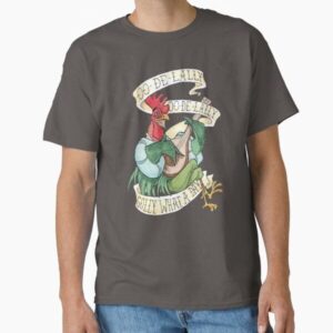 Alan-A-Dale Rooster : OO-De-Lally Golly What A Day Tattoo Watercolor Painting Robin Hood