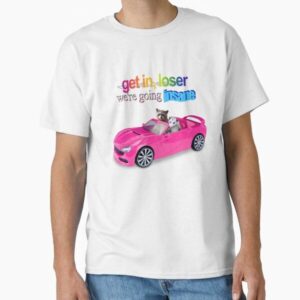 Get in loser, we're going insane raccoon possum word art