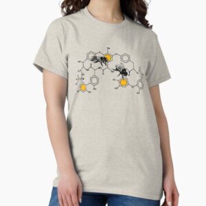 Bees making honey on macromolecular structure as a bee house